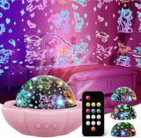 MINGKIDS Star Night Light Projector – Flameless LED Night Light for Kids Room, Auto Shutoff and Cool-to-Touch Surface