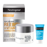 Neutrogena Rapid Tone Repair Retinol + Vitamin C Luxury Face Moisturizer, Premium Dark Spot Corrector Set