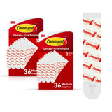 Command Indoor Medium Hook Adhesive Strips for Less-Is-More Living Spaces, Clean Removal Design