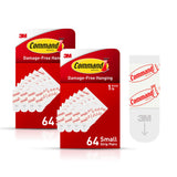 Command Small Replacement Strips 64-Pack – Damage-Free Wall Setup for a Focused Home Office