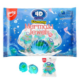 Amos Mermaid Jewels 3D Gummy Candy – Gluten-Free 8-Pack Mini Snack for School Lunches and Birthday Party Bowls