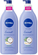 NIVEA Oil Infused Coconut and Monoi Body Lotion – 48-Hour Hydration for Your Post-Shower Wellness Ritual