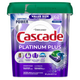 Cascade Platinum Plus Dishwasher Pods – All-in-One Dishwasher Detergent for Clutter-Free Kitchens, Clean Scent ActionPacs