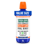 TheraBreath Healthy Gums Oral Rinse – Clean-Label Oral Care with No Dyes, SLS, or Parabens, Clean Mint