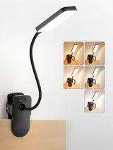 LuminGlow Pro Clip Lamp – Cozy Bedroom Decor Reading Light for Headboard and Nightstand, Warm Dimmable LED