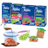 Ziploc 635 Count Bag Variety for Meal Prep, Office Lunches, and Freezer Storage