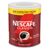 NESCAFÉ CLÁSICO Instant Coffee – Clutter-Free Pantry Brew, One Canister for Uncluttered Kitchens