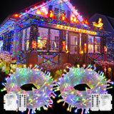 Lumify Outdoor String Lights Battery Powered – Weatherproof 135ft Patio Lights for Backyard and Deck