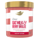 Dove Sugar Scrub Oat Milk & Berry Brûlée – Aromatic Shower Exfoliation for Mood-Boosting Self-Care