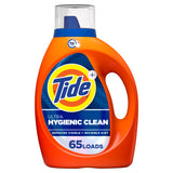 Tide Ultra Hygienic Clean Liquid Laundry Detergent for Family with Kids, 92 oz 65 Loads of Play-Clothes and Uniform Deep Clean