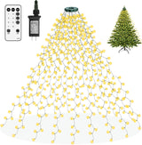 Olaney 6.6FT Top Ring Tree Lights – Effortless Bedroom & Family Room Holiday Ambiance with 8 Modes