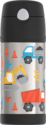 Thermos Funtainer Kids Water Bottle with Straw – 12 oz Vacuum Insulated Lunchbox Companion for Ages 4-12