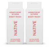 Native Body Wash Premium 2-Pack – Elevated Plant-Based Body Wash for High-End Bathroom Aesthetic, Naturally Derived 18 oz