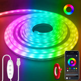 Lumichrome RGB Neon Rope Light – Cozy Home Atmosphere Accent for Shelves and Cabinets, APP Controlled