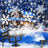 SnowflakePro Flameless Snowfall Projector Light, No Fire Risk LED Holiday Lighting Safe for Kids Pets and Bedrooms During Sleep