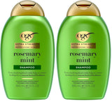 OGX Rosemary Mint Clarifying Shampoo – Travel-Friendly Oily Hair Wash for Camping Trips, Beach Days, and Patio Showers, 13 fl. oz