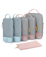 BAGSMART Packing Cubes in Solid Tones – Clutter-Free Suitcase Organizer for Intentional Travelers, Lightweight Design