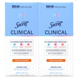 Secret Clinical Strength Deodorant for Women – 100-Hour Sweat Defense for Hot Yoga and Studio Workouts