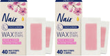 Nair Minimalist Wax Strips – No-Prep, No-Mess Hair Removal for Your Streamlined Bathroom, 40 Count