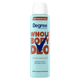 Degree Women Deodorant Spray Fresh Coconut Scent 72H Aluminum Free for Hiking Camping and Trail Days