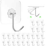 ZESLMG Adhesive Wall Hooks – Weatherproof Heavy Duty Hangers for Patio String Lights and Outdoor Dining Areas