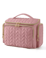 BAGSMART Travel Toiletry Bag – Thoughtful Birthday Gift for Women, Large Puffy Organizer for Toiletries and Makeup