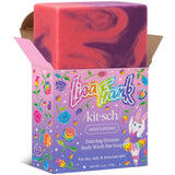Kitsch x Lisa Frank Dancing Dreams Body Wash Bar – Evening Wind-Down Shower Essential, Shea Butter Moisturizing Exfoliating Cleanser