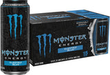 Monster Energy Electric Blue 16 oz Can 15-Pack – Portable Pre-Workout Boost for Gym and Trail Sessions