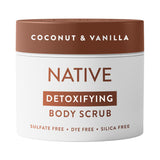Native Body Scrub Sweet Peach & Nectar – Juicy Scented Shower Polish for Mood Boosting Aromatherapy, 12 oz