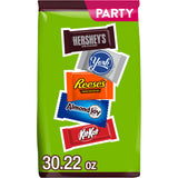 HERSHEY'S Assorted Chocolate Gift Bag, 30.22 oz Bulk Candy Variety for Holiday Gift Baskets and Care Packages