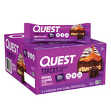Quest Nutrition Stacks Protein Bar, Cinnamon Brown Sugar — Desk Drawer Snack to Beat the Mid-Afternoon Slump, 20g Protein, 1g Sugar