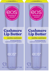 eos Cashmere Lip Butter – Calming Vanilla Cashmere Lip Moisturizer for Bath Time Wind-Down, Sensitive Skin Overnight Mask