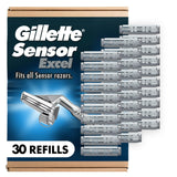 Gillette Sensor Razor Blade Refills – 30-Count Bulk Pack to Eliminate Reorder Interruptions