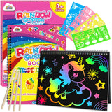ZMLM Scratch Paper Art Notebooks – Quiet Screen-Free Focus Activity for Kids During Homework Breaks and Study Time