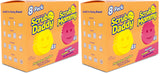 Scrub Daddy + Scrub Mommy Kitchen Sponge 8-Pack – Scratch-Free Cleaning for Focused Home Cooking