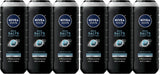 NIVEA MEN Real Madrid Active Clean 3-in-1 Charcoal Body Wash – One Bottle Shower Solution for the Streamlined Bathroom