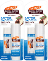 Palmer's Cocoa Butter Swivel Stick and SPF 15 Lip Balm – Trail-To-Town Skincare Duo for Hikers, Skiers, and Beach Days