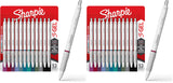 Sharpie S-Gel Pearl White Barrel Pens – Home Office Gel Pens for Color Coded Notes and Meeting Highlights, Medium Point