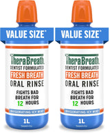 TheraBreath Oral Rinse – Teen Oral Care Ages 12 and Up, Gentle Alcohol-Free Icy Mint for Shared Family Bathroom
