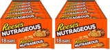 REESE'S NUTRAGEOUS Candy Bars – Individually Wrapped Lunch Box and After-School Snack for Kids, 18-Count Bulk Chocolate Peanut Butter Caramel Bars
