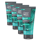 DOVE MEN + CARE Body and Face Scrub Eucalyptus — Spa-Like Shower Ritual Exfoliator for Mindful Nightly Routines