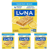 LUNA Bar LemonZest Gluten Free Snack Bar – Portable Fuel for Hiking Trails and Weekend Adventures