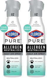 Clorox PURE Allergen Neutralizer Daily Air Spray – Flameless, Smoke-Free Bedroom Air Care for Safer Nights, 8 Ounces