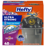 Hefty Strong Drawstring Garbage Bags – Efficient Heavy-Duty Liners for Faster Cleanups, 33 Gallon