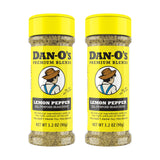 Dan-O's Lemon Pepper Seasoning 2-Pack – Elegant Birthday Gift for Mom Who Loves Flavor, No MSG Spice Blend