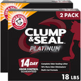 ARM & HAMMER Clump & Seal SLIDE Multi-Cat Litter for Bedroom Closet Calm, 14-Day Odor Control for Restful Nights