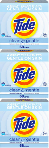 Tide Clean and Gentle Powder Laundry Detergent, Baby-Safe Nursery Laundry Without Perfumes or Dyes
