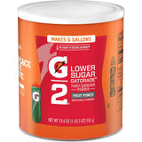 Gatorade G2 Powder – Lower-Calorie Hydration for Home Gym Wellness Routines, 19.4oz Canister Pack of 3
