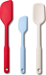 OXO Good Grips 3 Piece Silicone Spatula Set – Thoughtful Housewarming Gift for New Homeowners, Everyday Baking and Cooking Essential