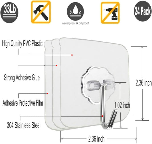 transparent pvc and stainless steel construction that blends into walls